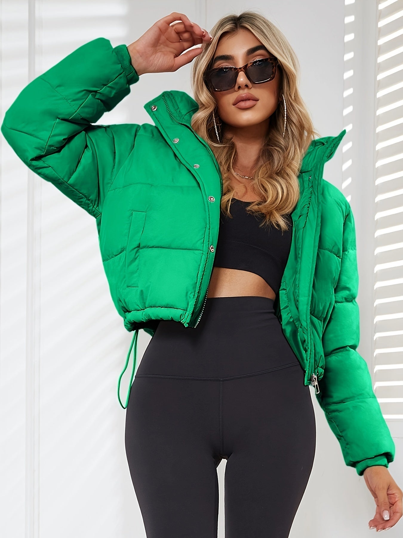 WW | Elegant Short Coat with Drawstring Lara