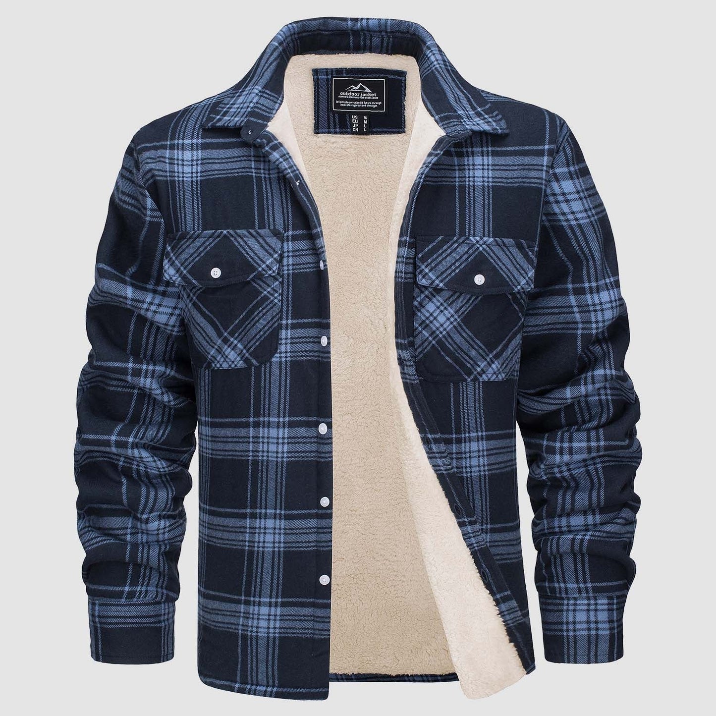 WW | Fleecegefütterte Karobluse Jacke