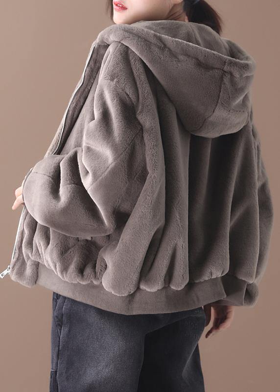 WW | Kapuzen Mode Wintermäntel Damen Blusen Khaki Midi Oberbekleidung