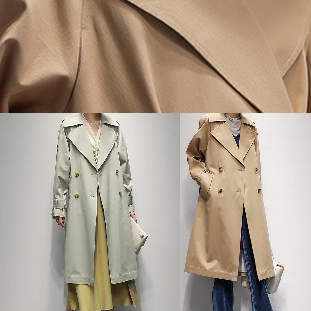 WW | khaki Plus Size Lange Mäntel Mode Ideen Mit Eingrifftaschen Jacken