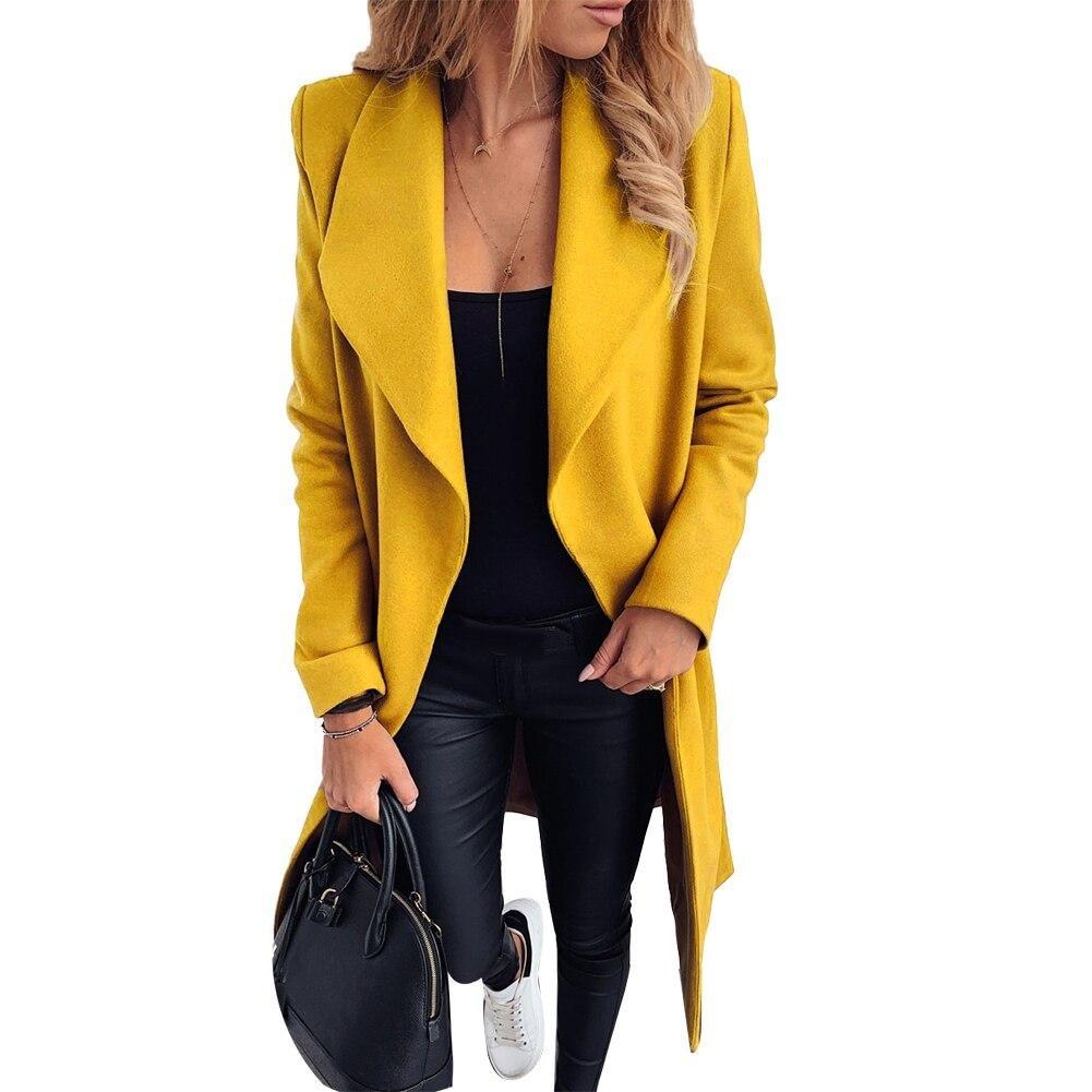 WW | Long, plain women's coat