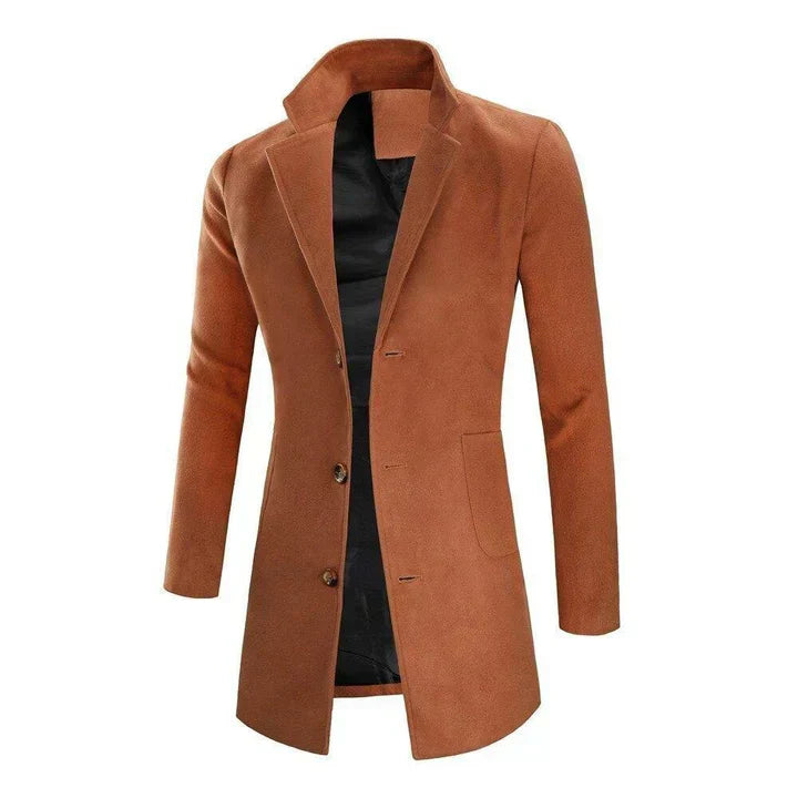 WW | long men's coat with a tailored fit