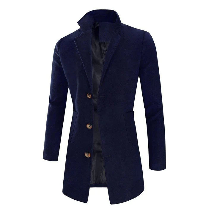 WW | long men's coat with a tailored fit