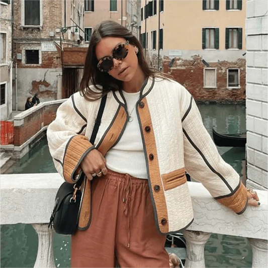 WW | Plus Size Color Block Cardigan - Unique Boho-Chic Style - Casual Layer