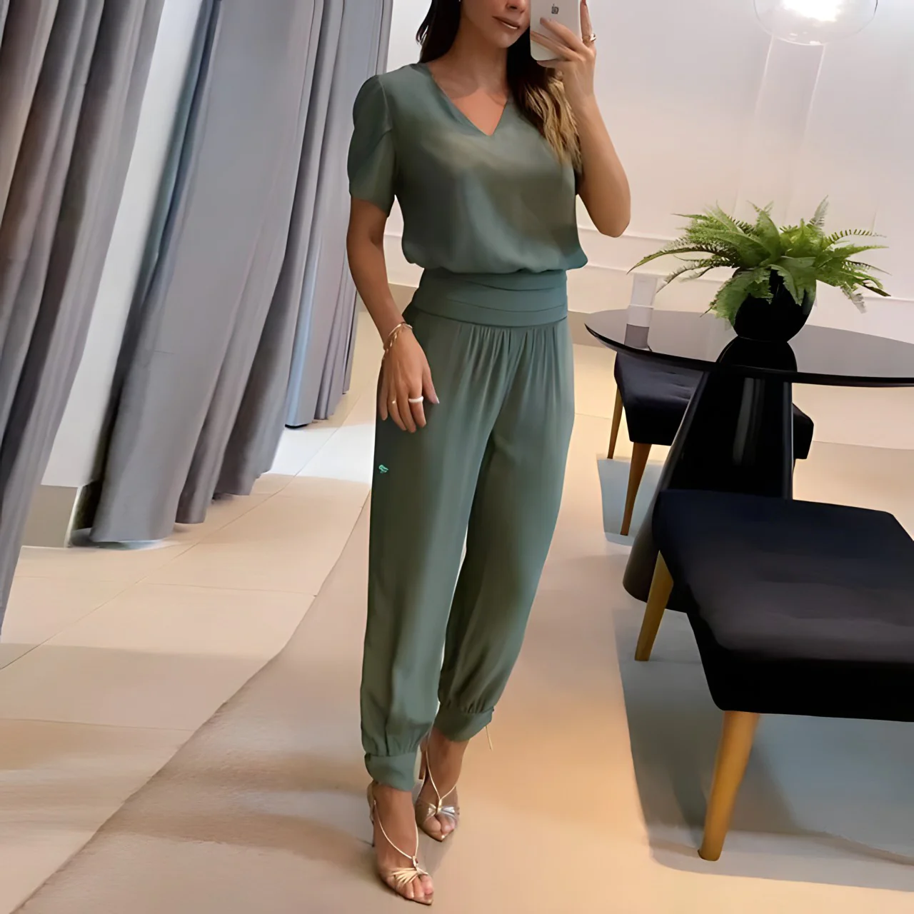 WW | Elegantes Blusen- und Hosen-Set für Damen | Stilvolles und Bequemes Outfit