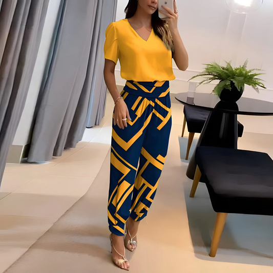 WW | Elegantes Blusen- und Hosen-Set für Damen | Stilvolles und Bequemes Outfit