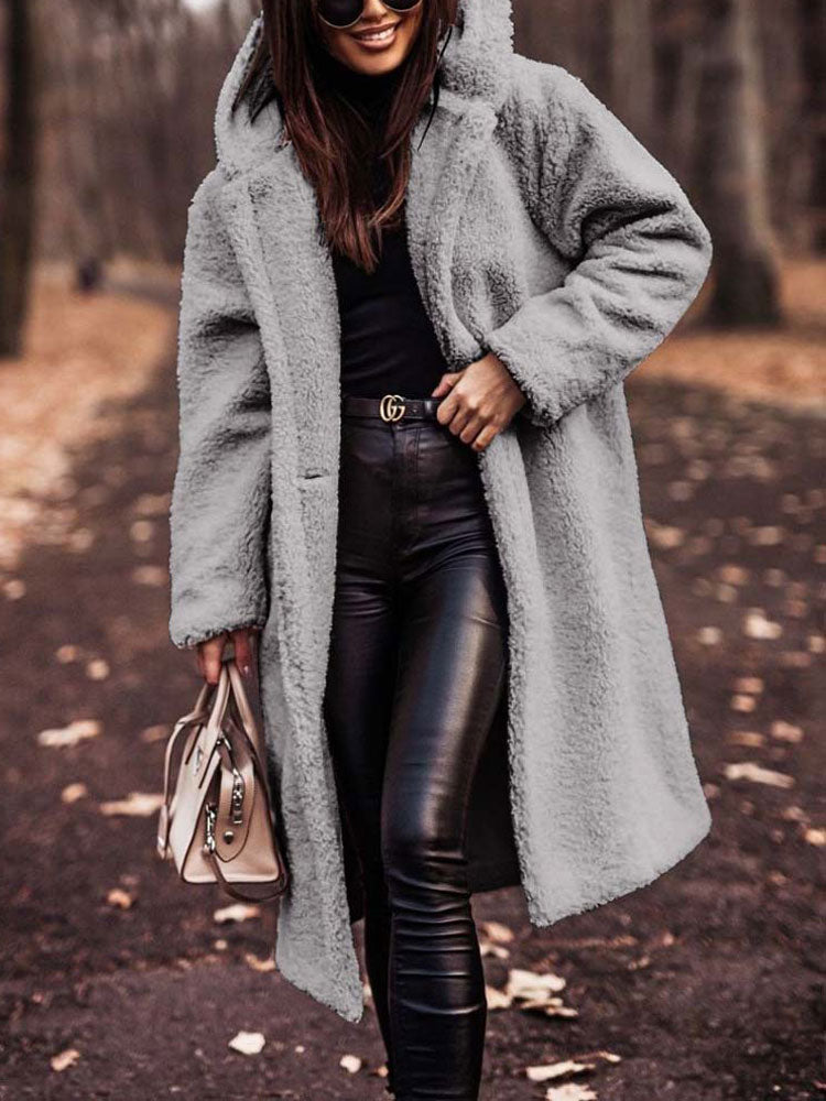 WW | Coat Coat Damen Übergroß Fit Modische Wahl für Den Herbst