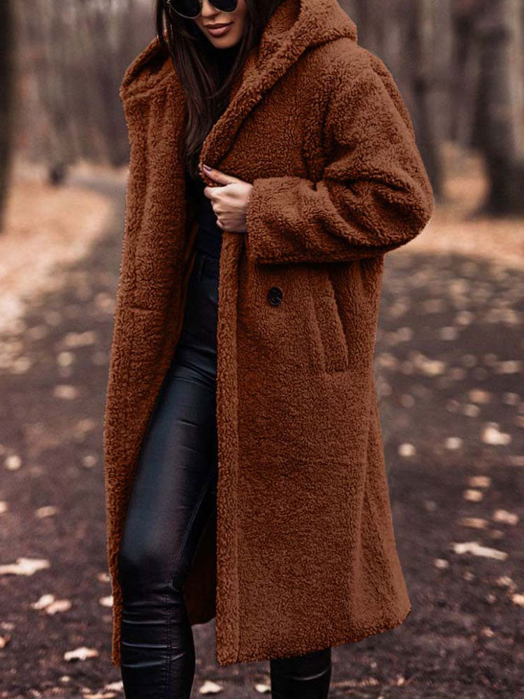 WW | Coat Coat Damen Übergroß Fit Modische Wahl für Den Herbst