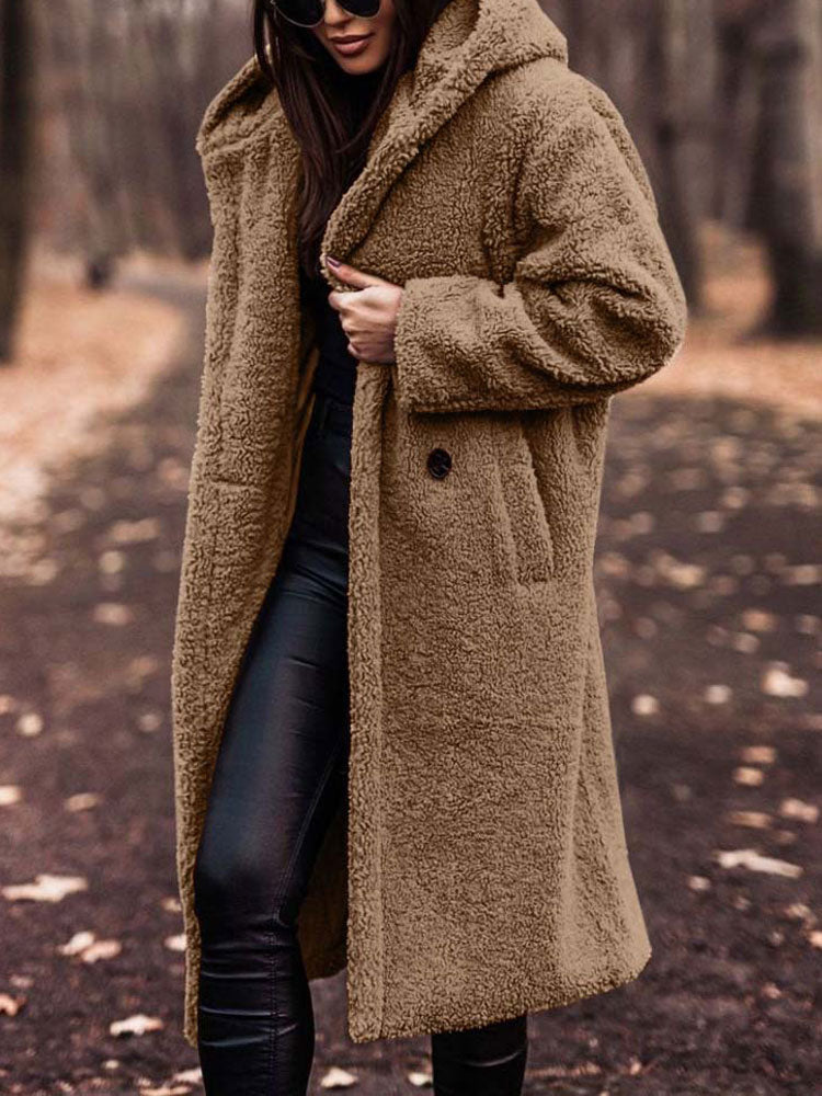 WW | Coat Coat Damen Übergroß Fit Modische Wahl für Den Herbst