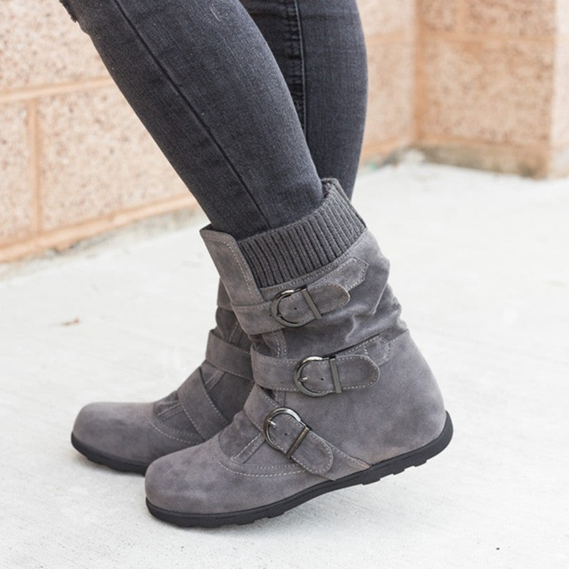 WW | Stil - Modische Winterstiefel mit Schnalle