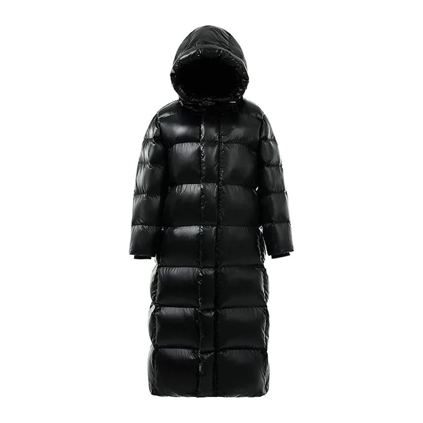 WW | Langer Schwarzer Winterparka Für Damen - Ideal für Winter