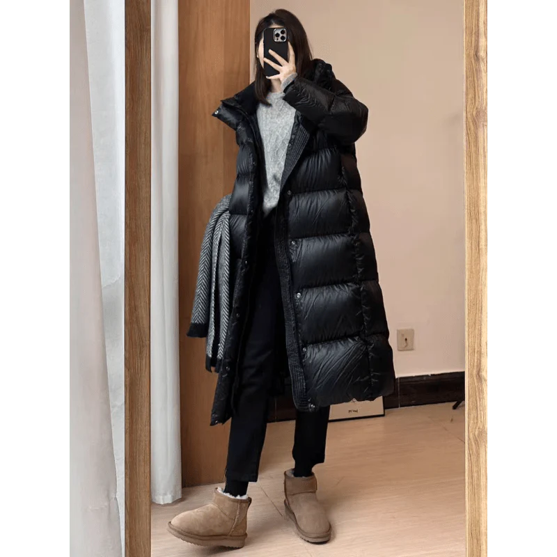 WW | Langer Schwarzer Winterparka Für Damen - Ideal für Winter