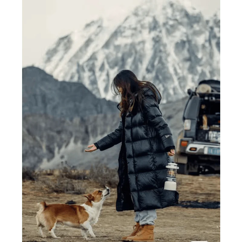 WW | Langer Schwarzer Winterparka Für Damen - Ideal für Winter
