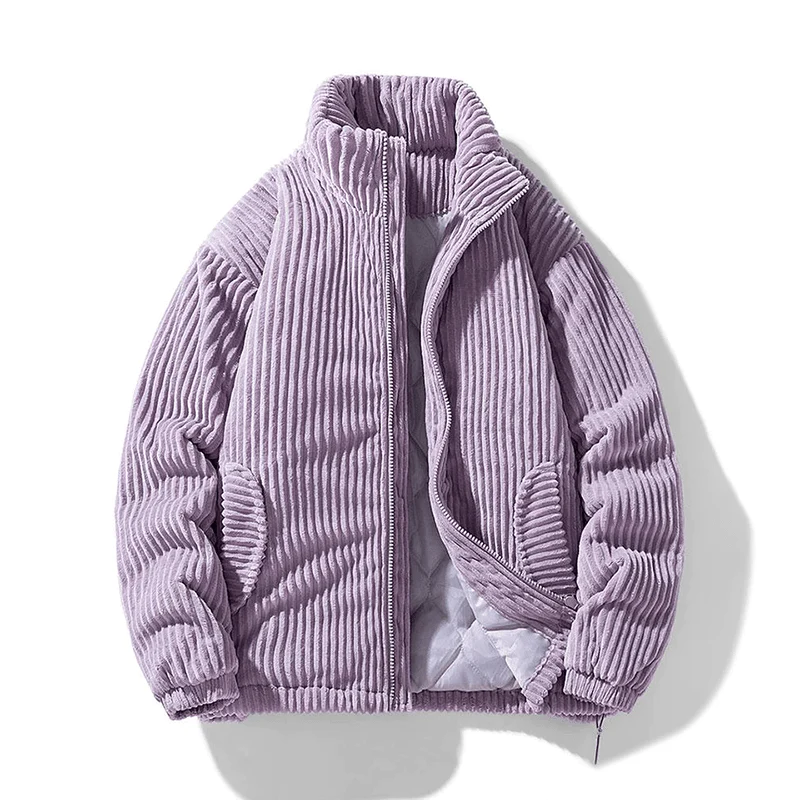 WW | Elegant, Warm Corduroy Baseball Jacket