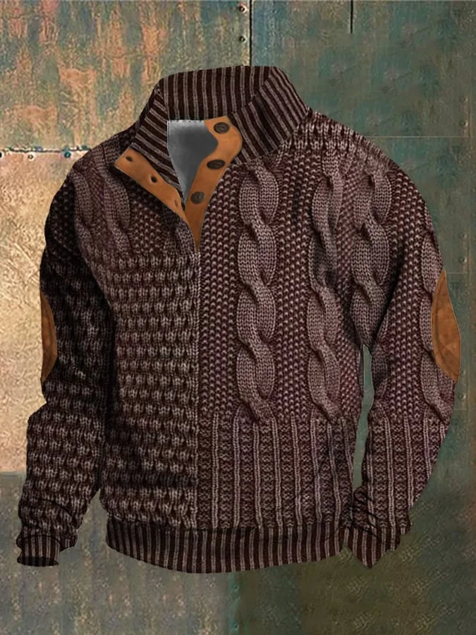 WW | Herren-Retro-Kaschmir-Rollkragenpullover mit hohem Kragen