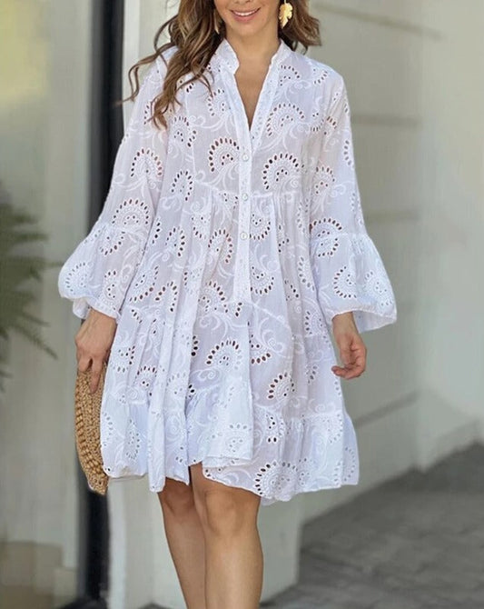 WW - Dress With Cut-Out Patterns