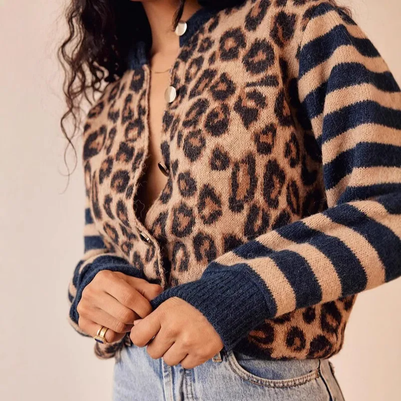 WW | Leopard Strickcardigan