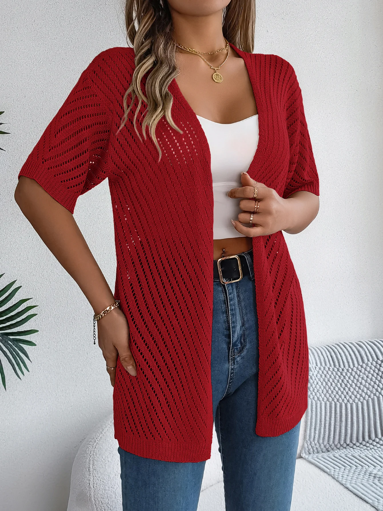 WW | Chevron Strickjacke