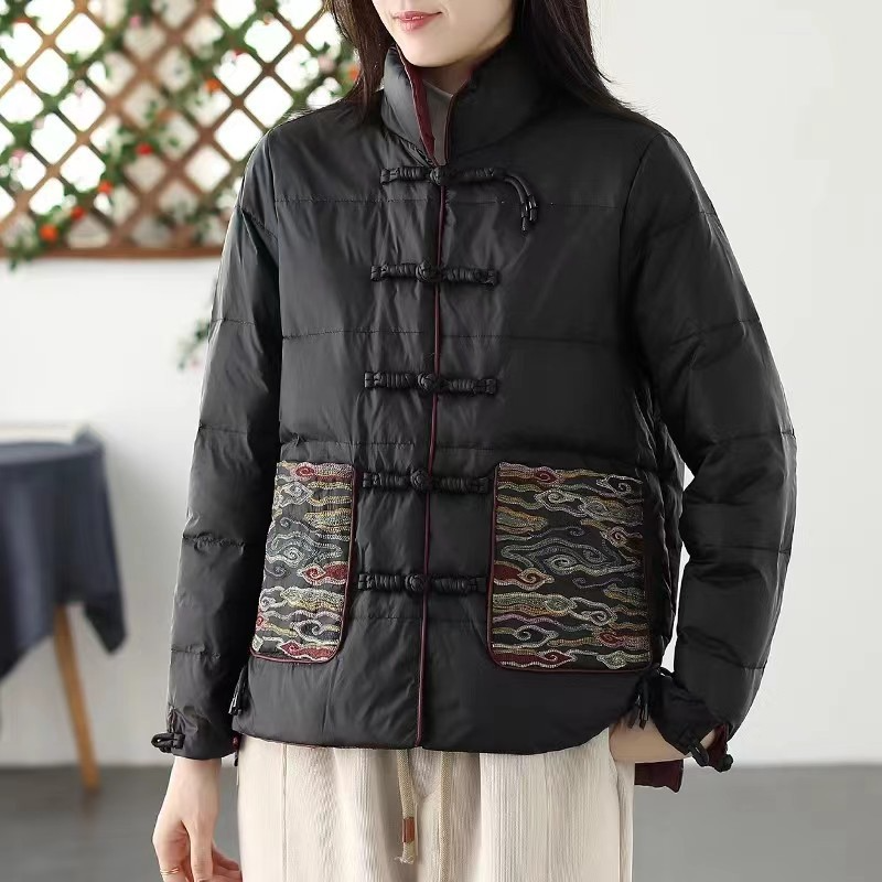 WW | Women's Stand-Up Collar Padded Jacket Loose Fit