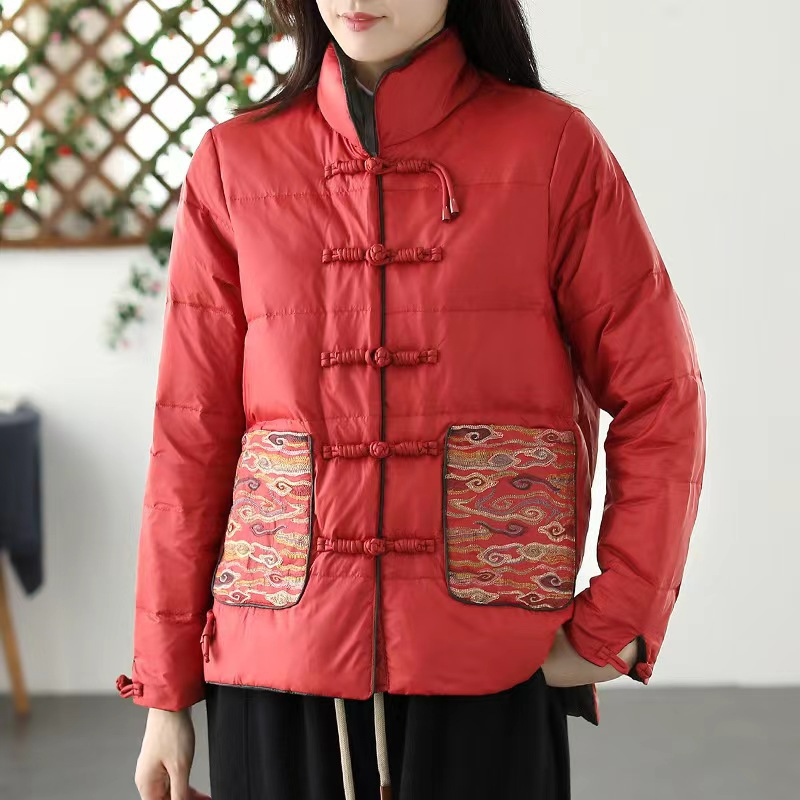 WW | Women's Stand-Up Collar Padded Jacket Loose Fit