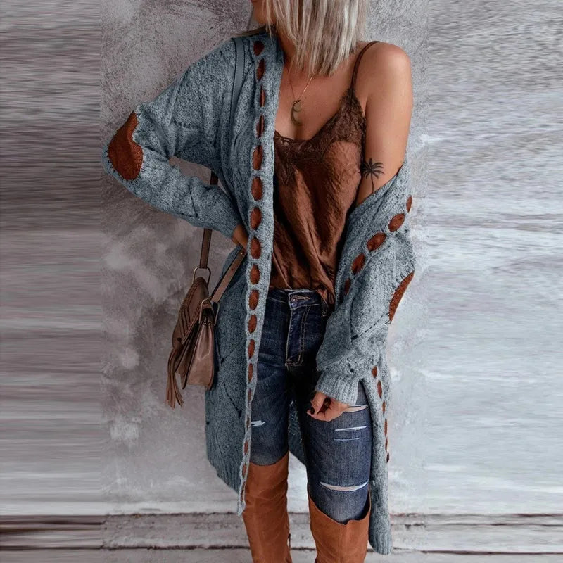 WW | Elegant Vintage-Style Hooded Knit Sweater