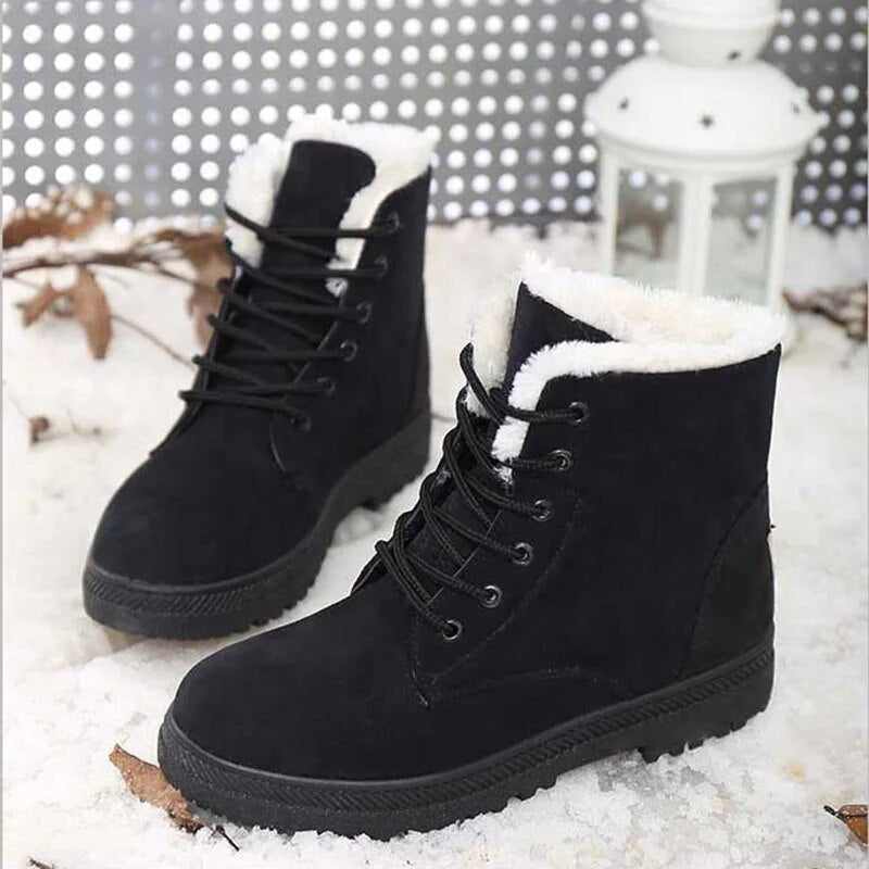 WW | Rutschfeste Schneestiefel mit Schnürsenkeln