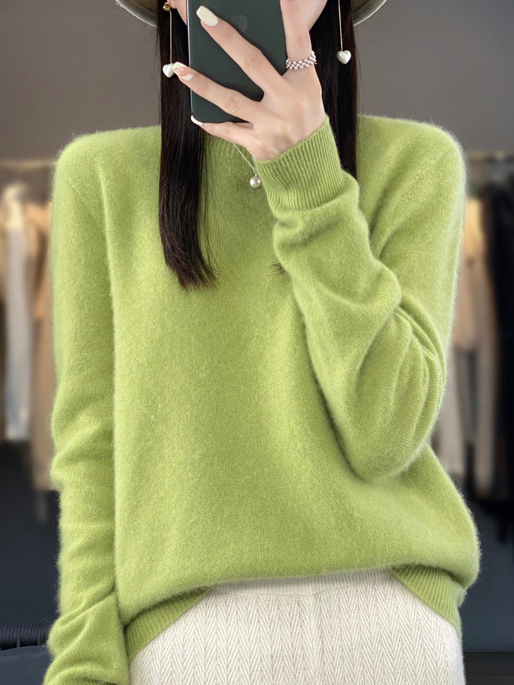 WW | Casual knit sweater with O-neck
