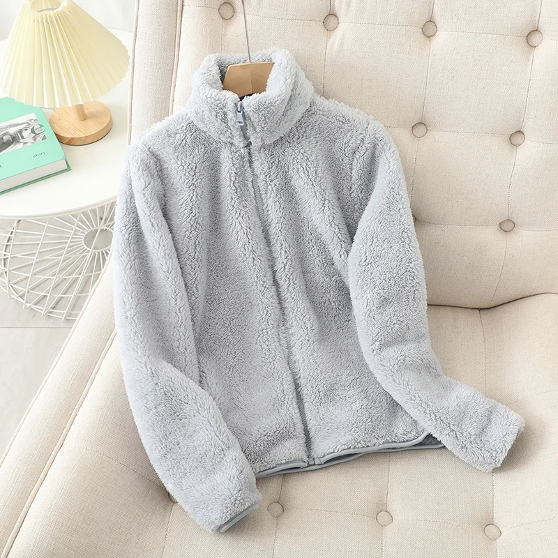 WW | Fleece Jacket - Soft coral fleece - Loose fit - Reversible - High neck