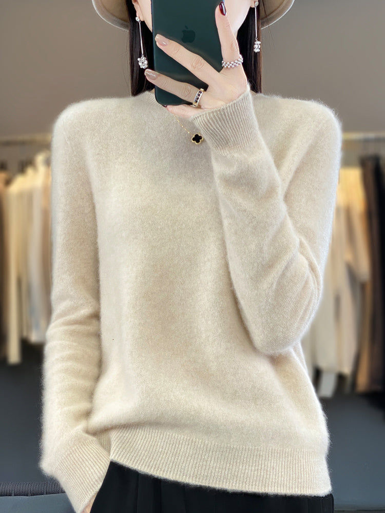 WW | Casual knit sweater with O-neck