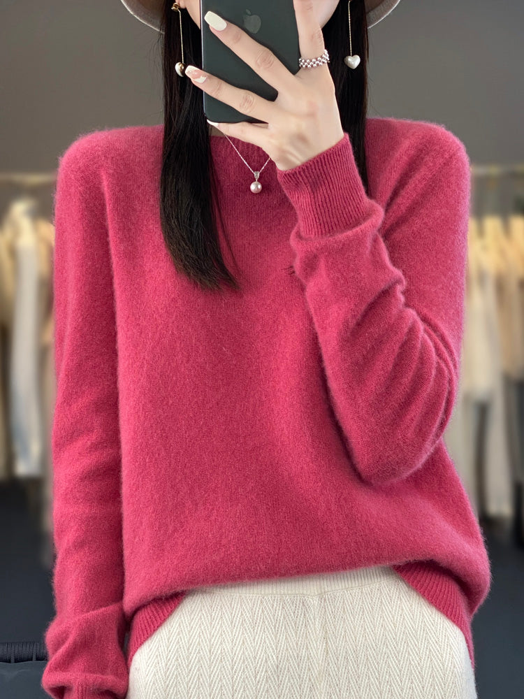 WW | Casual knit sweater with O-neck