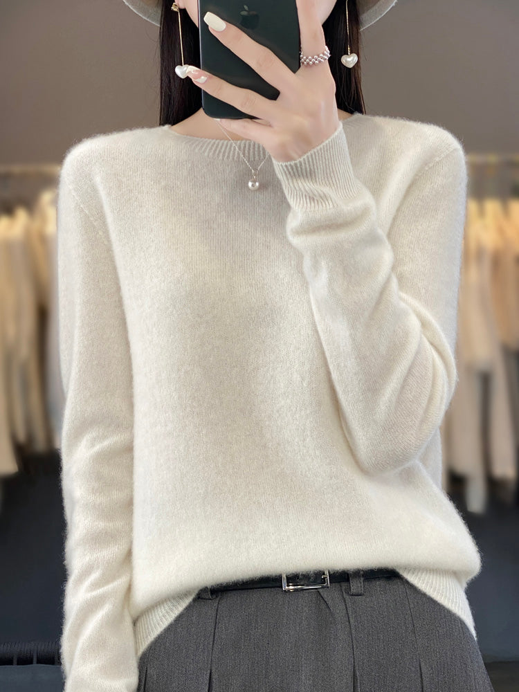 WW | Casual knit sweater with O-neck