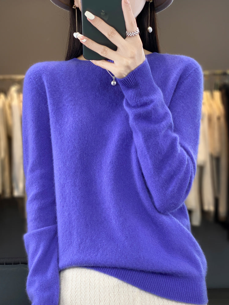 WW | Casual knit sweater with O-neck