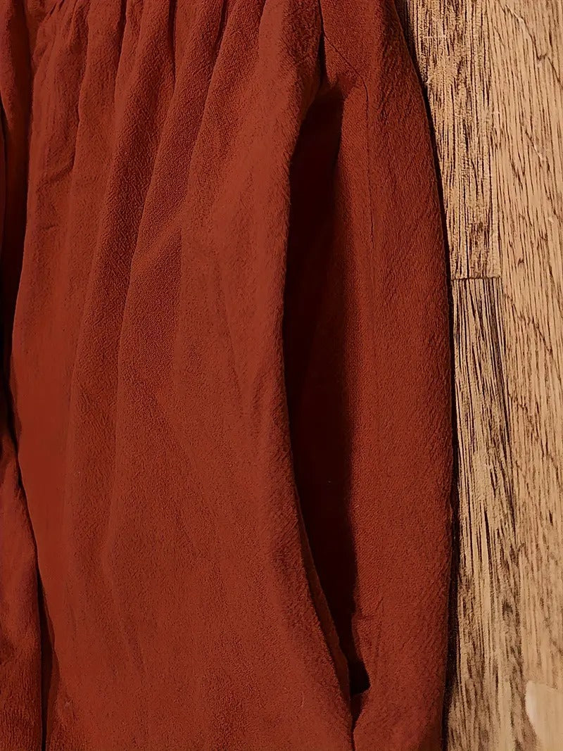 WW | Raffinierte Leinen Sommerkleid mit Praktischen Taschen