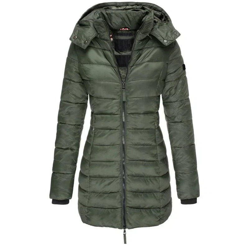 WW | Damen Steppjacke mit Kapuze, elegant und bequem