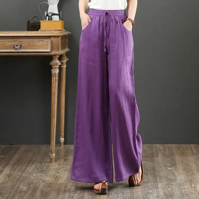 WW | Vielseitige Leinenhose für Damen in großen Größen