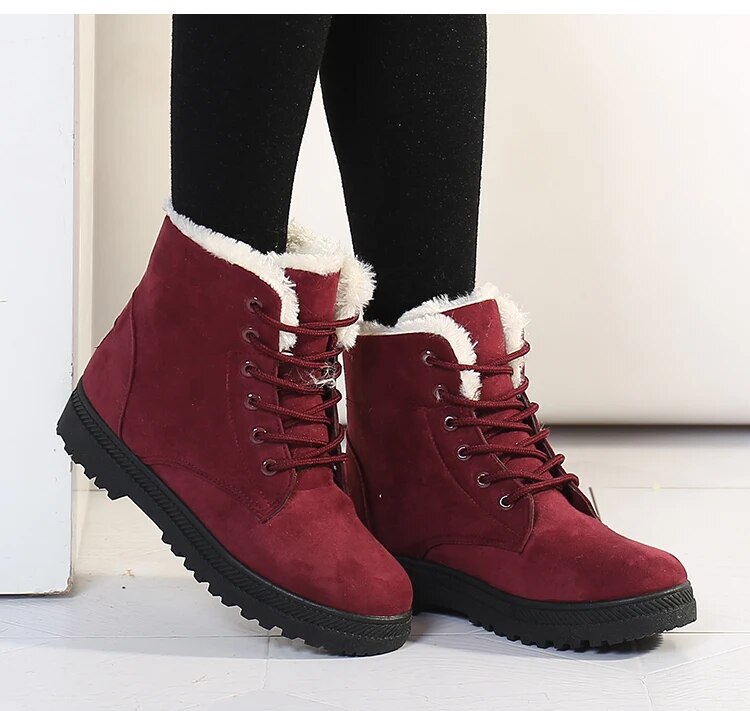 WW | Rutschfeste Schneestiefel mit Schnürsenkeln