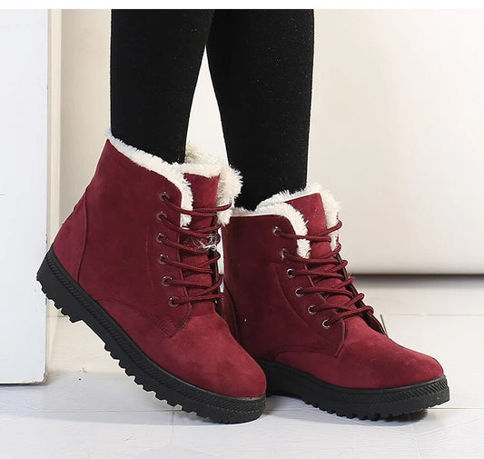 WW | Rutschfeste Schneestiefel mit Schnürsenkeln