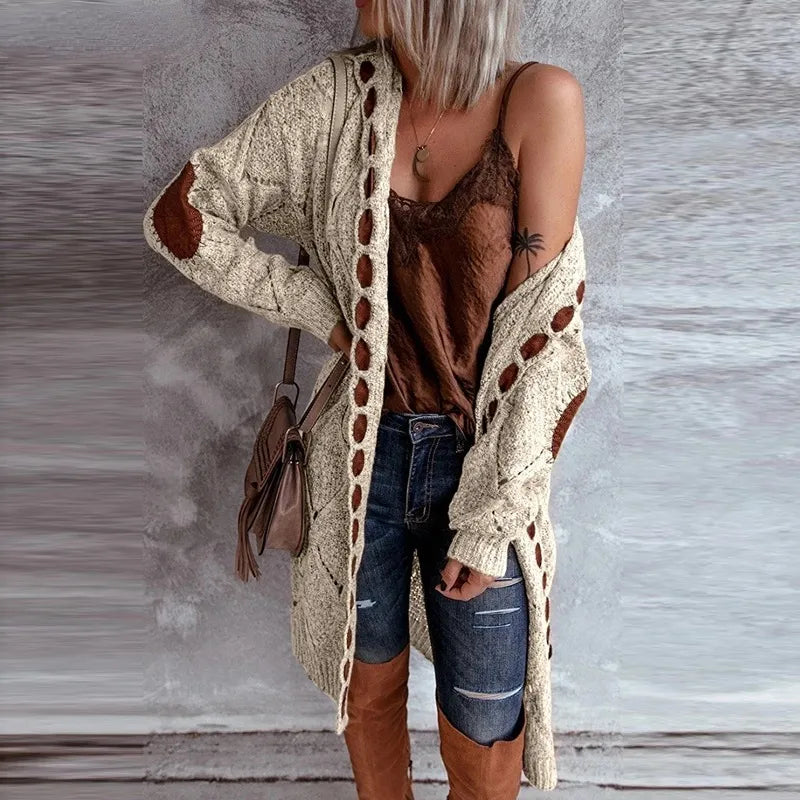 WW | Elegant Vintage-Style Hooded Knit Sweater
