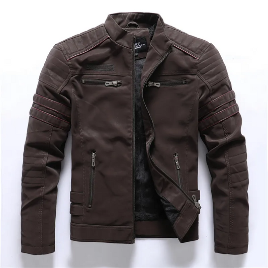 WW | Motorradjacke - Slim Fit - Fleece-Futter - Steppdetails - Reißverschlusstaschen