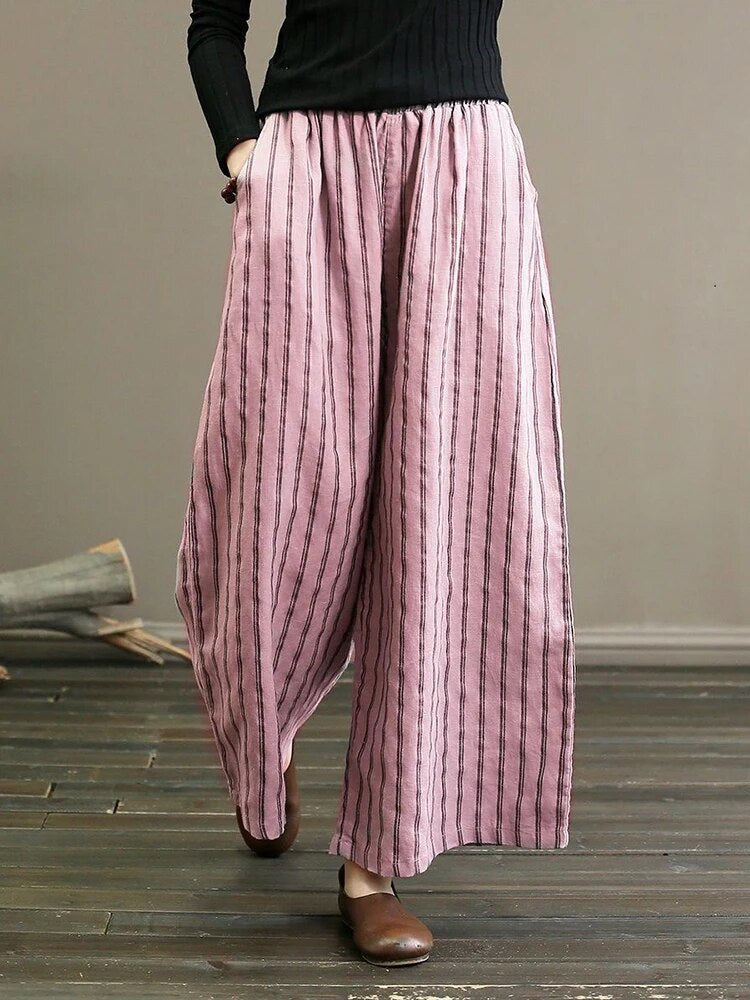 WW - Gestreifte Weite Hose