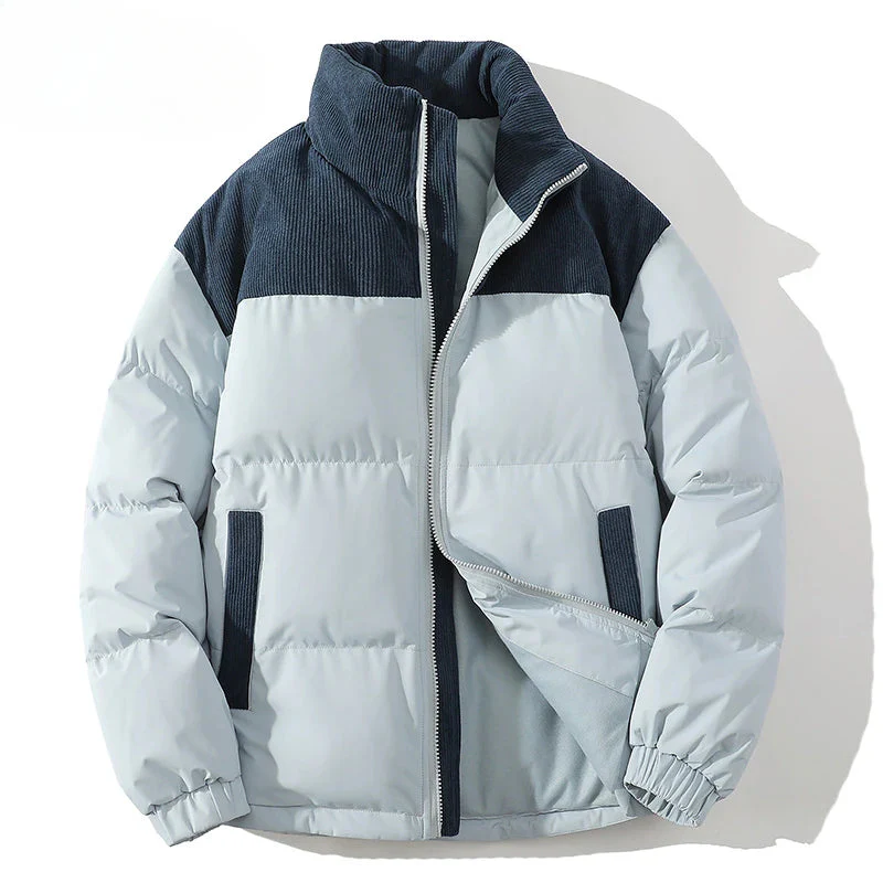 WW | Puffer-Jacke - Gestepptes Futter - Rippcord-Naht - Hüftlänge - Elastische Bündchen