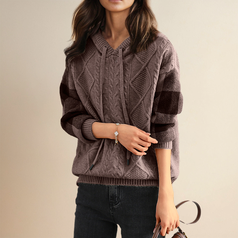Leonie – Jacquard Hoodie