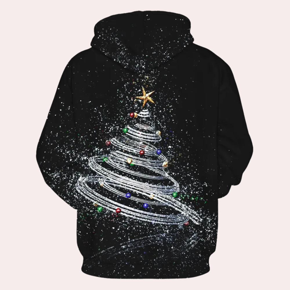 WW | Weihnachtlicher Kapuzenpullover Für Herren Mit Muster