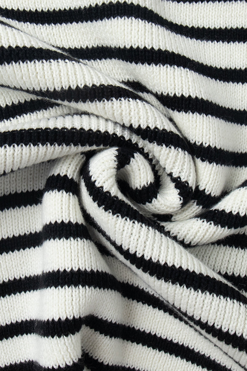 WW | Cozy striped knitted turtleneck sweater
