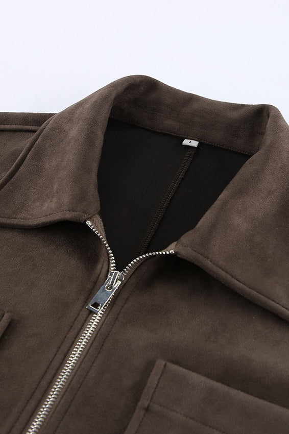 WW | Wildleder Oversized Vintage Jacke