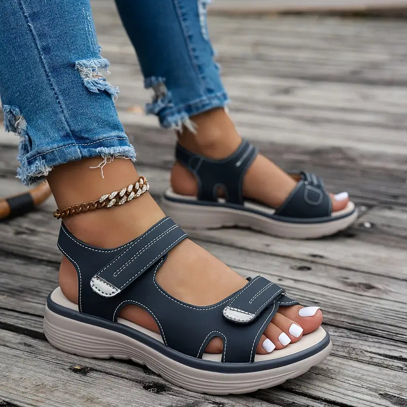 Alia™ | Comfortable Ankle Strap Wedge Sandals