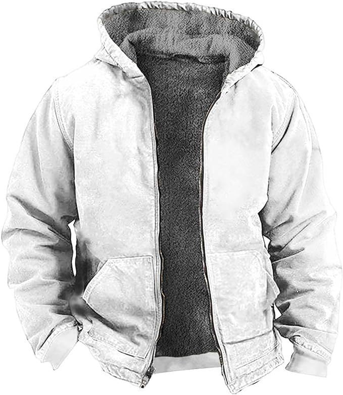 WW | Fleecegefütterte wasserdichte und winddichte Jacke für Männer