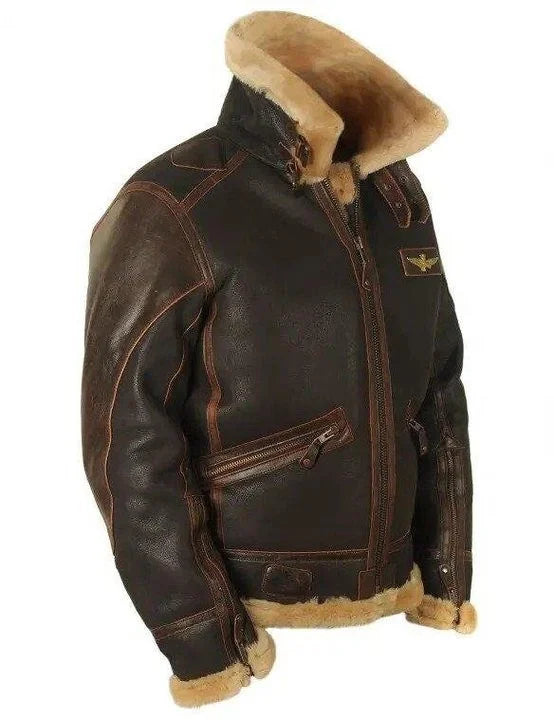 WW | Vintage Charme: Schafsfell Pilotenjacke