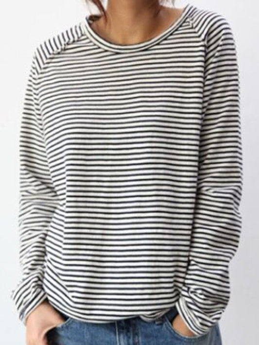 WW | Gestreifte Pullover mit Langen Ärmeln