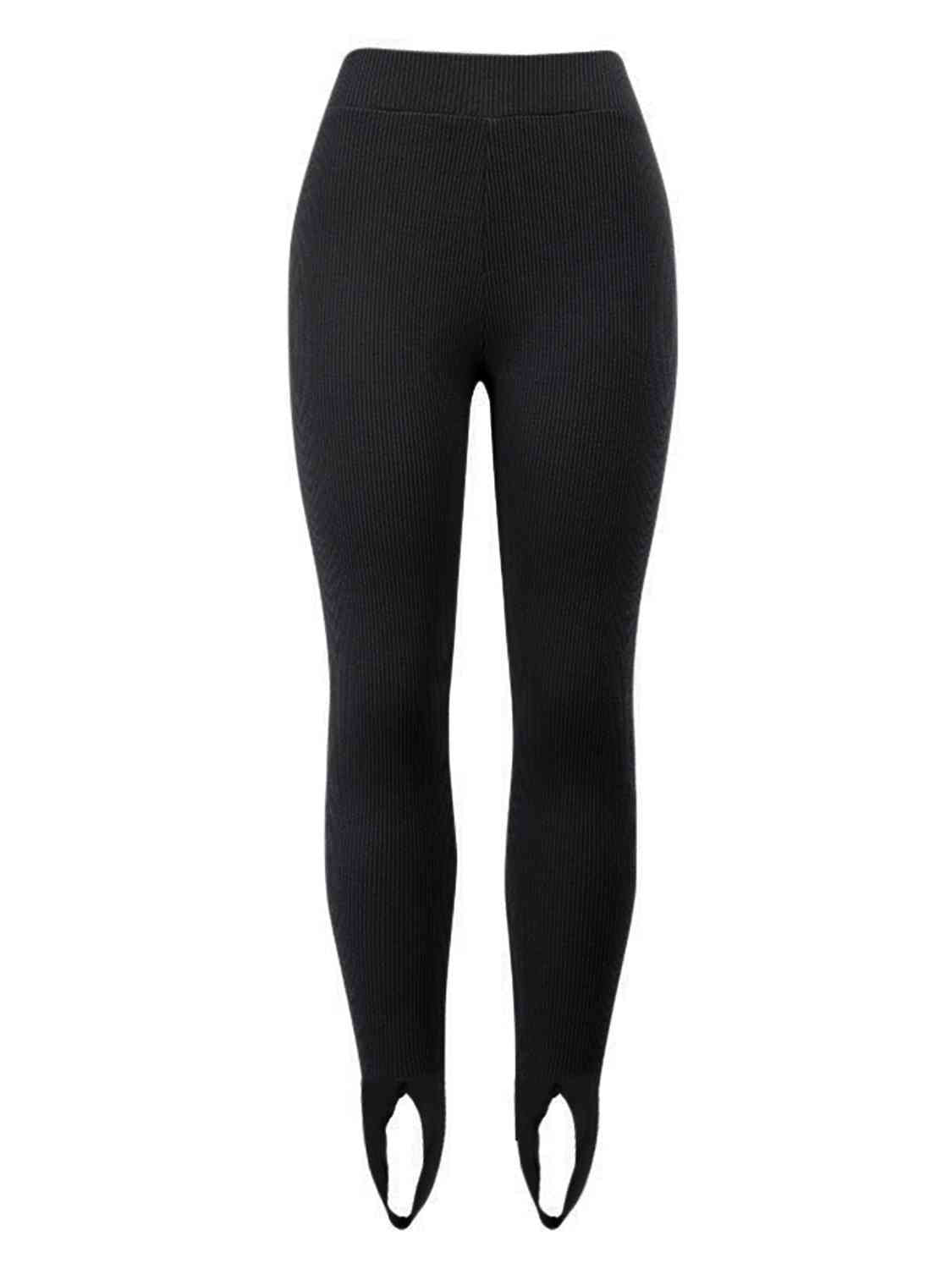 WW | Geripptes Mittel Taillen Leggings